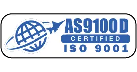 AS9100D and ISO 9001 certified - view CalWest Manufacturing's certificate (PDF)